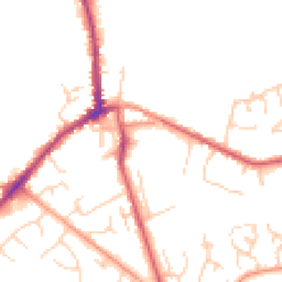 Daytime road noise heatmap for IP27 0BF
