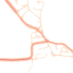 Daytime road noise heatmap for IP27 0RJ