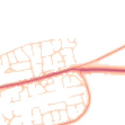 Daytime road noise heatmap for IP27 0UZ