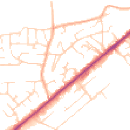 Daytime road noise heatmap for IP27 0XG