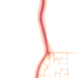 Daytime road noise heatmap for IP27 9AZ
