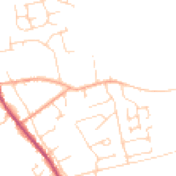Daytime road noise heatmap for IP27 9DY