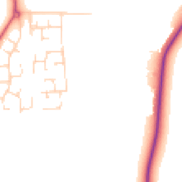 Daytime road noise heatmap for IP27 9GQ