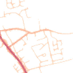 Daytime road noise heatmap for IP27 9GS