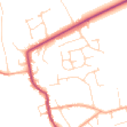 Daytime road noise heatmap for IP27 9JN