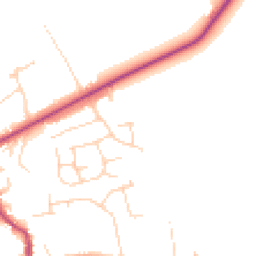 Daytime road noise heatmap for IP27 9JR