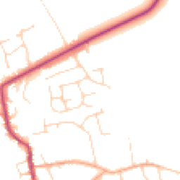 Daytime road noise heatmap for IP27 9JW