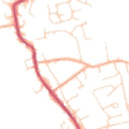 Daytime road noise heatmap for IP27 9LW