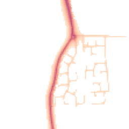 Daytime road noise heatmap for IP27 9QN