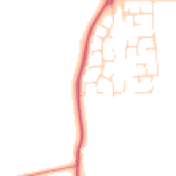 Daytime road noise heatmap for IP27 9QU