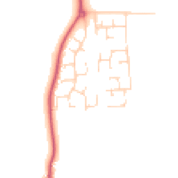 Daytime road noise heatmap for IP27 9QZ
