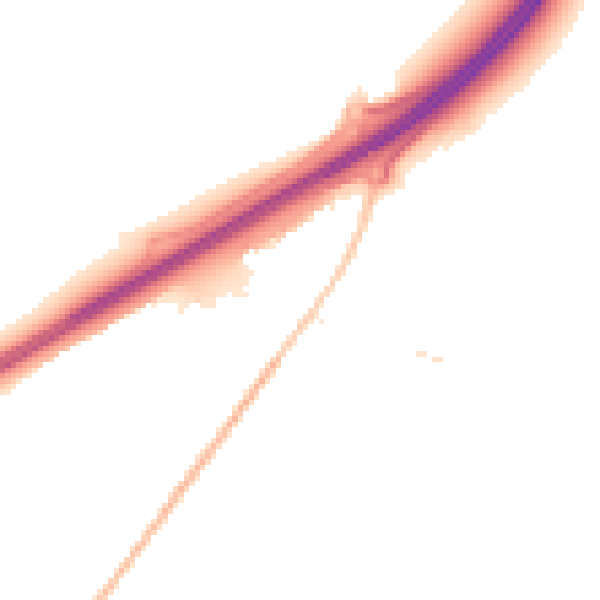 Night-time road noise heatmap for IP28 1AZ