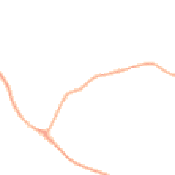 Night-time road noise heatmap for IP28 6JN