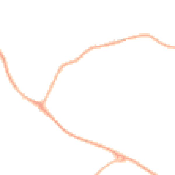 Night-time road noise heatmap for IP28 6JR