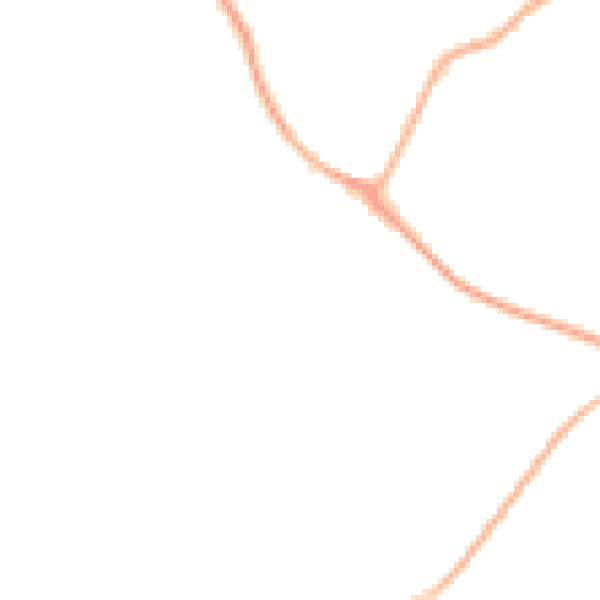 Night-time road noise heatmap for IP28 6LE