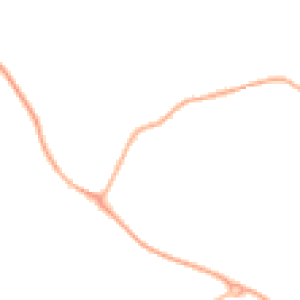 Night-time road noise heatmap for IP28 6LN