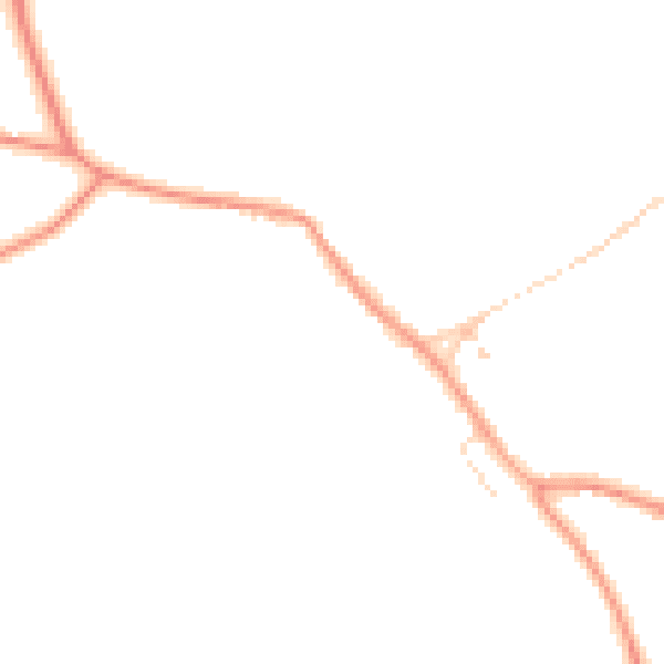 Daytime road noise heatmap for IP28 6SP