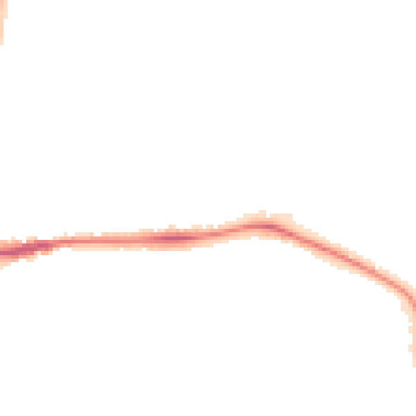 Night-time road noise heatmap for IP28 7NL