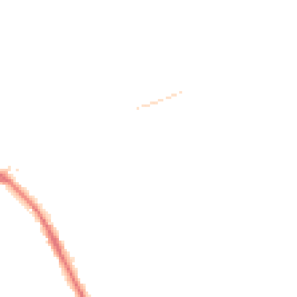 Night-time road noise heatmap for IP28 8BE
