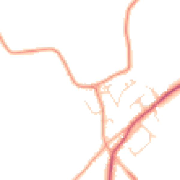 Daytime road noise heatmap for IP31 1BY