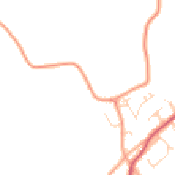 Daytime road noise heatmap for IP31 1DQ