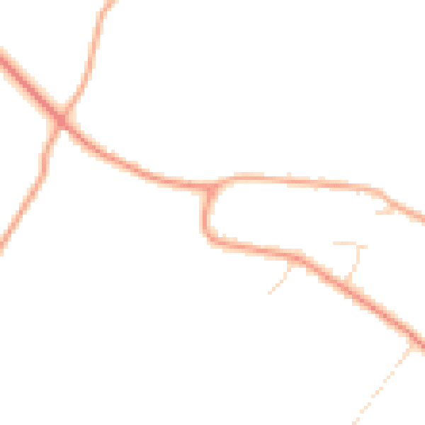 Daytime road noise heatmap for IP31 1DR