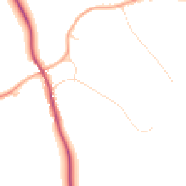 Daytime road noise heatmap for IP31 1SB