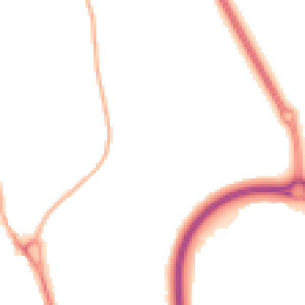 Night-time road noise heatmap for IP31 1SN