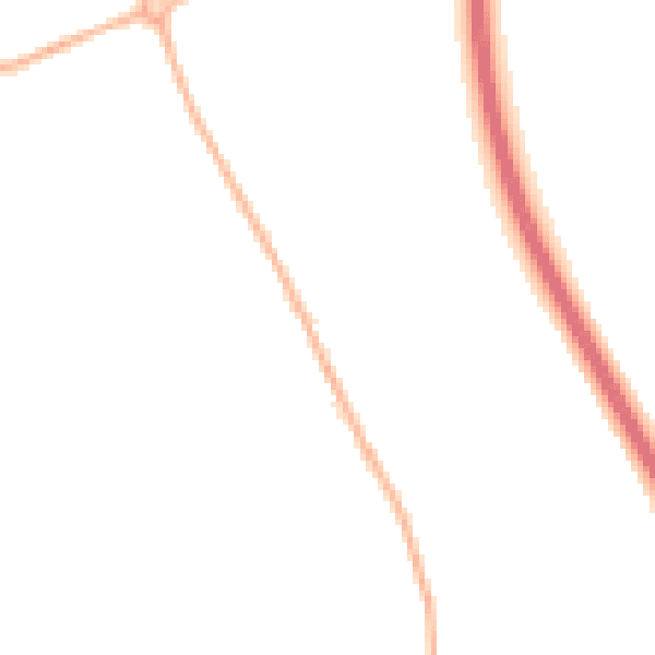 Night-time road noise heatmap for IP31 1SY
