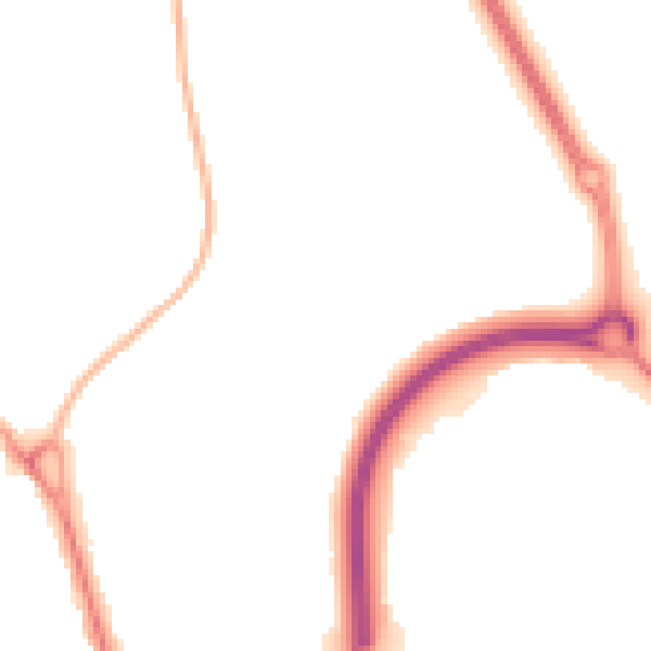 Night-time road noise heatmap for IP31 1TD