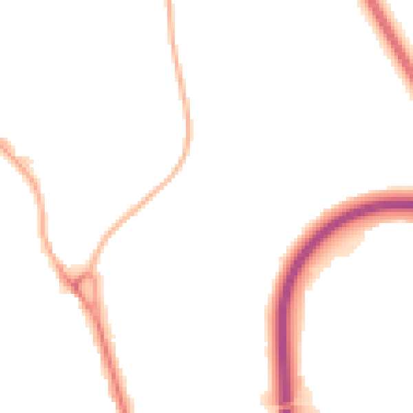 Night-time road noise heatmap for IP31 1TF