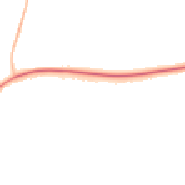 Night-time road noise heatmap for IP31 2BJ