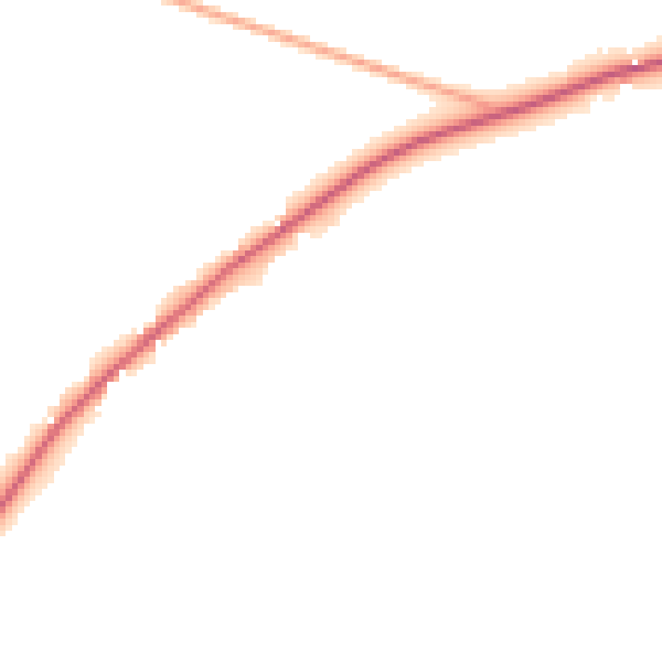 Night-time road noise heatmap for IP31 2NS