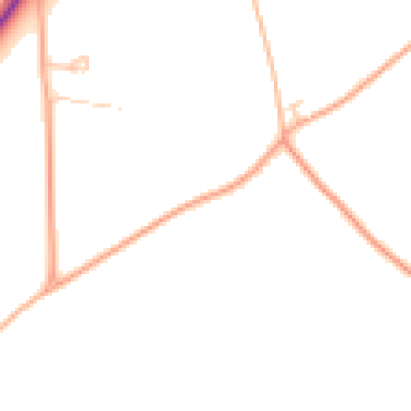 Daytime road noise heatmap for IP31 2RA