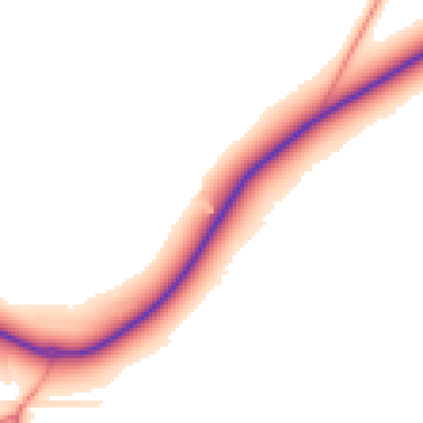 Daytime road noise heatmap for IP31 2SJ