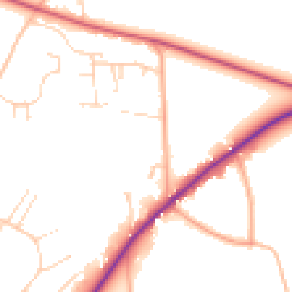 Daytime road noise heatmap for IP31 2SL
