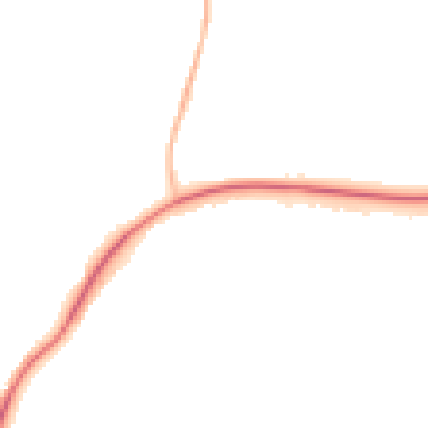 Night-time road noise heatmap for IP31 2XJ