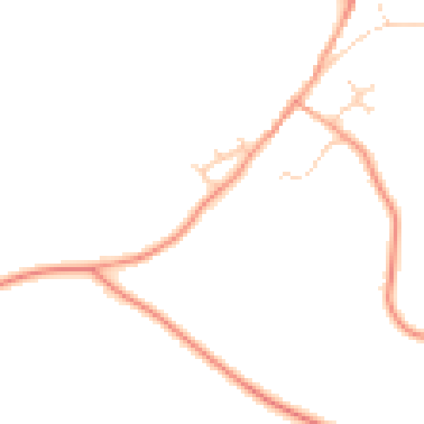 Daytime road noise heatmap for IP31 3DJ