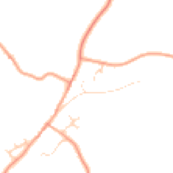Daytime road noise heatmap for IP31 3DT