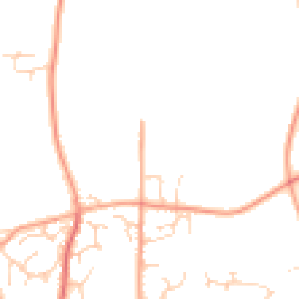 Daytime road noise heatmap for IP31 3FQ