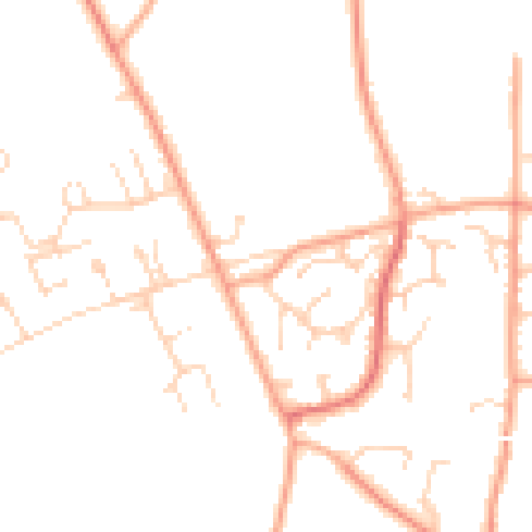 Daytime road noise heatmap for IP31 3PB