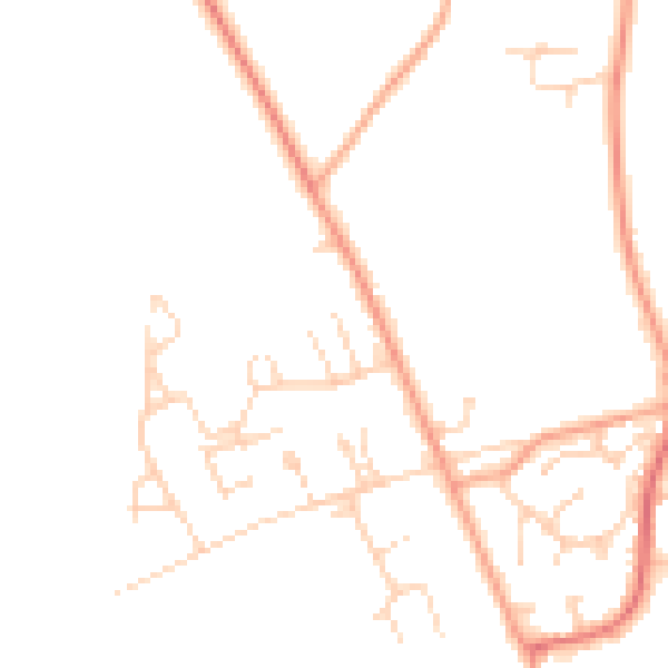 Daytime road noise heatmap for IP31 3PT
