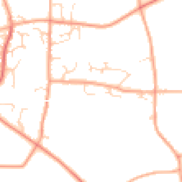 Daytime road noise heatmap for IP31 3SA
