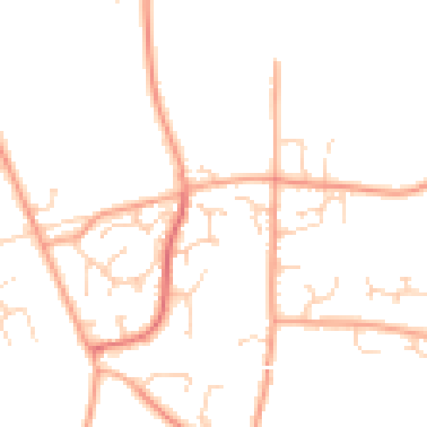 Daytime road noise heatmap for IP31 3TF