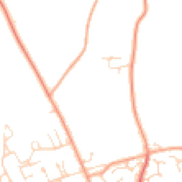 Daytime road noise heatmap for IP31 3UT