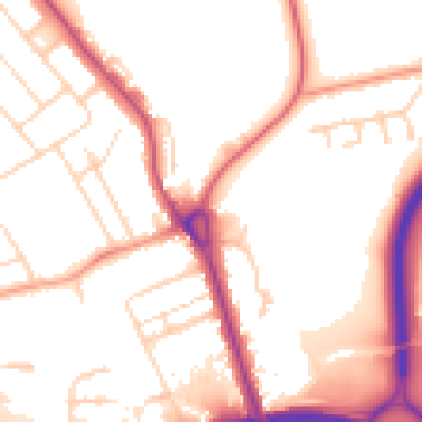 Daytime road noise heatmap for IP32 6AX