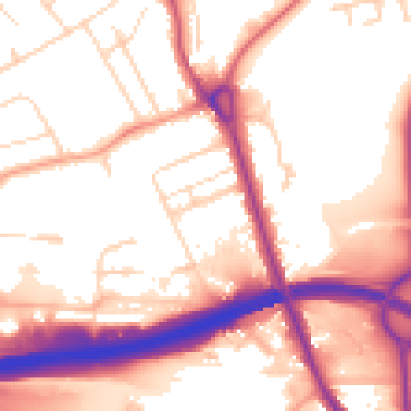 Daytime road noise heatmap for IP32 6BA