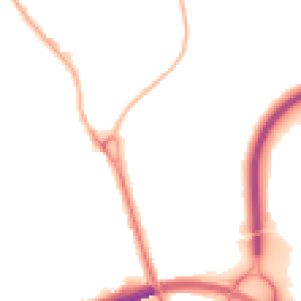 Night-time road noise heatmap for IP32 6BL