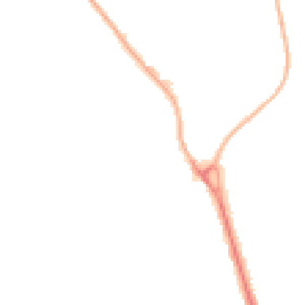 Night-time road noise heatmap for IP32 6BU