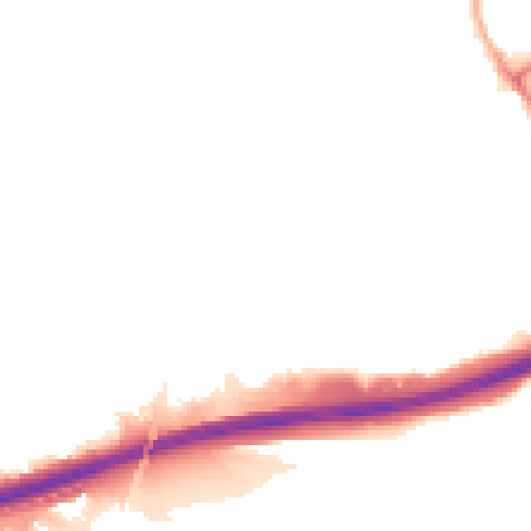 Night-time road noise heatmap for IP32 6DD